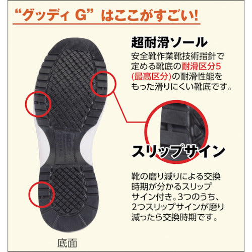 ＴＲＵＳＣＯ　【売切廃番】超耐滑樹脂先芯入りスニーカー　グッディＧ　２９．０ｃｍ　ＪＳＡＡ　TASN-290　1 足