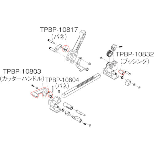 ＴＲＵＳＣＯ　荷造機　ＰＰバンド用　ＮＯ．４バネ　TPBP-10804　1 個