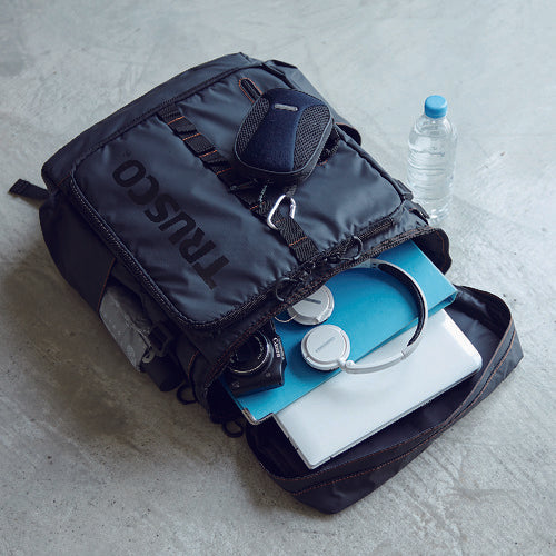 TRUSCO Professional lightweight box type backpack shoulder container A3BL-BK 1 piece