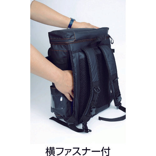 TRUSCO Professional lightweight box type backpack shoulder container A3BL-BK 1 piece