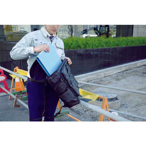 TRUSCO Professional lightweight box type backpack shoulder container A3BL-BK 1 piece