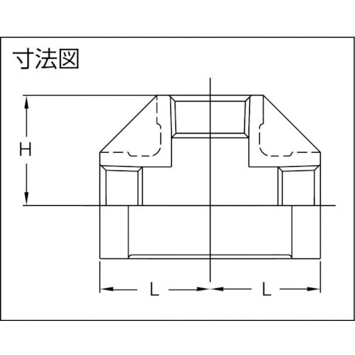 ＴＲＵＳＣＯ　ねじ込み管継手　ＳＵＳ　チーズ　６Ａ　TTL-6A　1 個