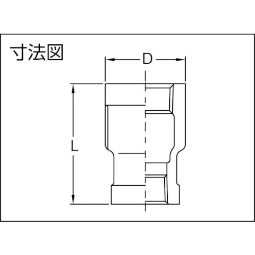 ＴＲＵＳＣＯ　ねじ込み管継手　ＳＵＳ　径違いソケット　１５Ｘ１０Ａ　TRS-15AX10A　1 個