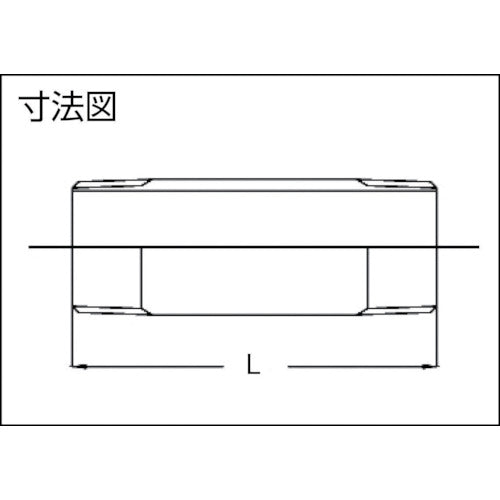 ＴＲＵＳＣＯ　ねじ込み管継手　ＳＵＳ　両長ニップル　６ＡＸ５０Ｌ　TNL-6AX50L　1 個