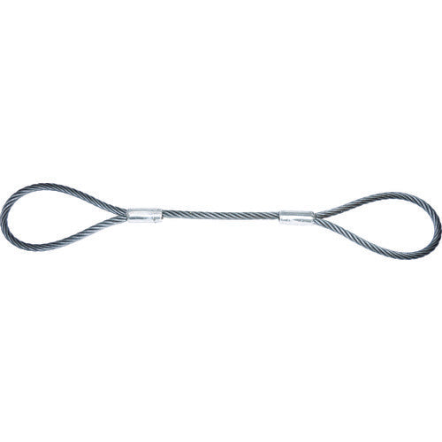 ＴＲＵＳＣＯ　ワイヤーロープスリング　Ａタイプ　アルミロック　１６ｍｍＸ１ｍ　TWAL-16S1　1 本