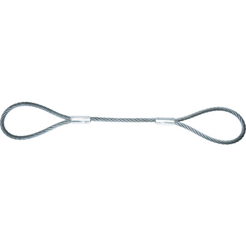 TRUSCO 와이어 로프 슬링 A 타입 알루미늄 록 18mmX2m TWAL-18S2 1개