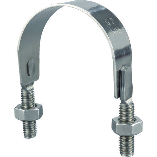 TRUSCO SGP pipe U-band SUS304 Nominal size 20A Thread diameter 3/8 TSGP-BD20A-S 1 piece