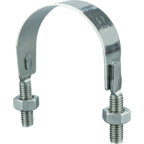 TRUSCO SGP pipe U-band SUS304 Nominal size 40A Thread diameter 3/8 TSGP-BD40A-S 1 piece