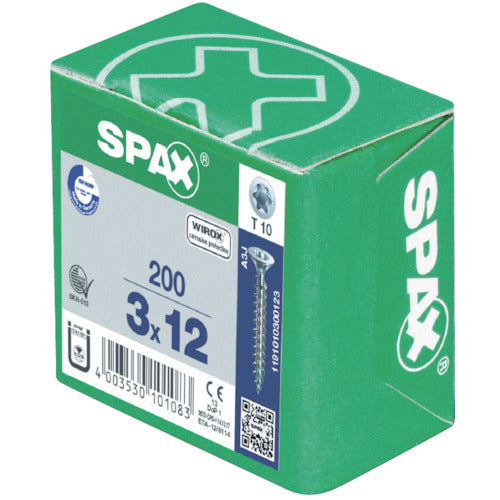 ＳＰＡＸ　ＷＩＲＯＸ　ヴァイロックス　皿ネジ　３．０×３０　（２００本入）　1191010300303　1 箱