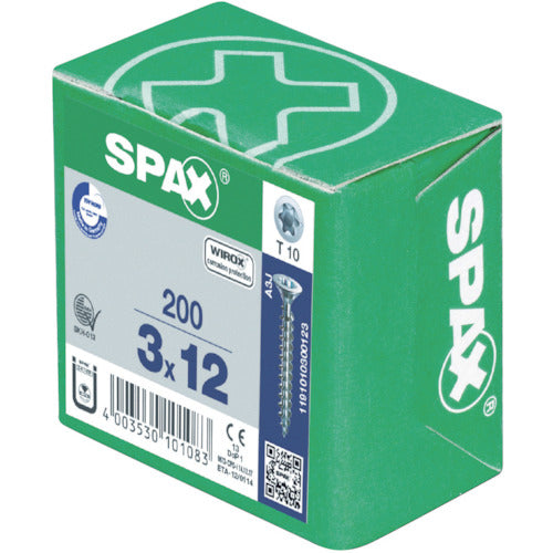 ＳＰＡＸ　ＷＩＲＯＸ　ヴァイロックス　皿ネジ　３．５×４５　（２００本入）　0191010350453　1 箱