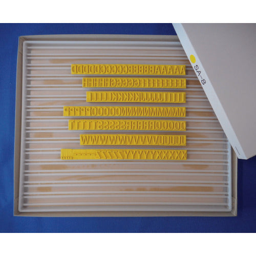 テクノマーク　産業用スタンプ　フラットスタンプ・ロールマーカー用差替式ゴム活字　ＳＡ−８（Ｓタイプ・英字セット）（８ｍｍ）　KJ-SA-08　1 Ｓ