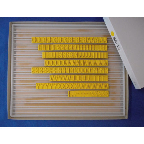 テクノマーク　産業用スタンプ　フラットスタンプ・ロールマーカー用差替式ゴム活字　ＳＡ−１０（Ｓタイプ・英字セット）（１０ｍｍ）　KJ-SA-10　1 Ｓ