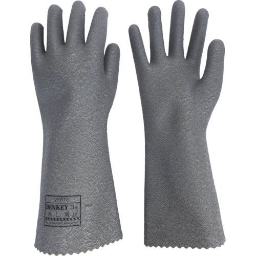 Midori Anzen Solvent and oil resistant gloves Benkei No. 3 A type with anti-slip L BENKEY-NO3A-SUBERIDOME-L 1 pair