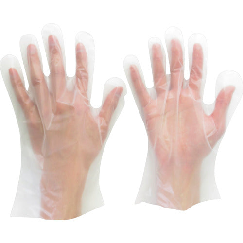 미도리 안전 폴리에틸렌 일회용 장갑 외 엠보싱 클리어 L (200장입) VERTE-580-L 1상자