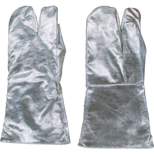 Nippon Encon Heat Resistant Gloves Aluminum 3 Finger Gloves (padded) 5062 1 pair