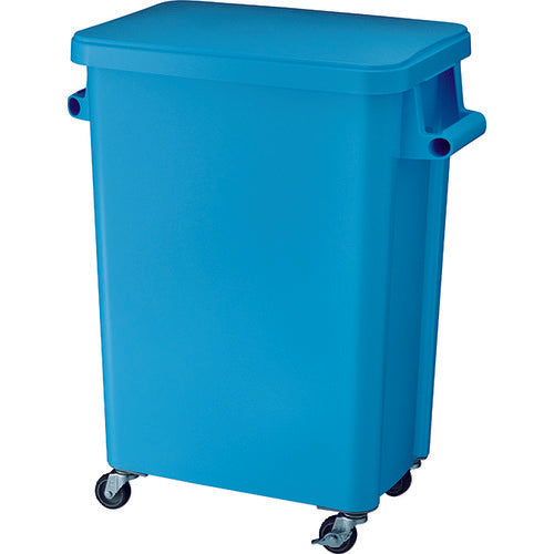 다람쥐 주방 용 캐스터 페일 70L 배수 마개 부착 블루 GGYK006 1 개