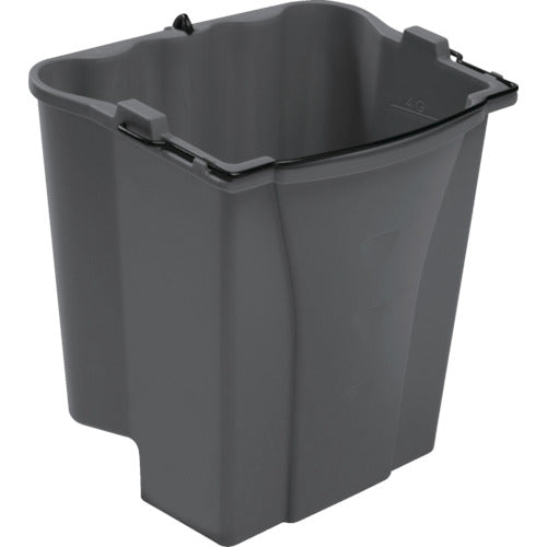Rubbermaid [Sold out and discontinued] Mop wringer bucket Wavebreak Mopping System Dark gray Capacity 17L 1863975 1 piece
