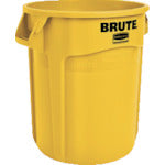 Rubbermaid Round Brute Container with Slits, 75.7L, Yellow, 262004, 1 pc