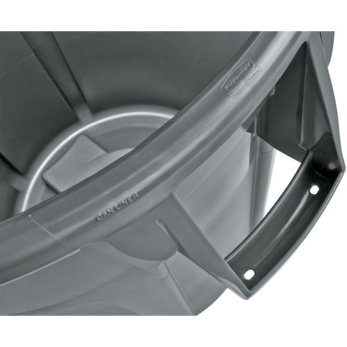 Rubbermaid Round Brute Container with Slits, 75.7L, Dark Green, 262006, 1 pc