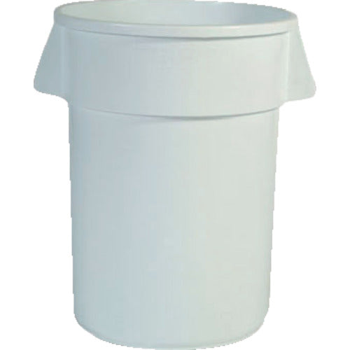Rubbermaid Round Brute Container with Slits, 121.1L, White, 263201, 1 pc