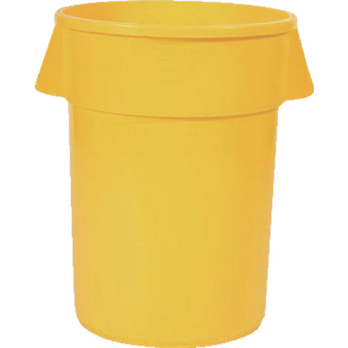 Rubbermaid Round Brute Container with Slits, 121.1L, Yellow, 263204, 1 pc
