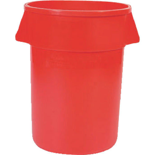 Rubbermaid Round Brute Container with Slits, 121.1L, Red, 263205, 1 pc