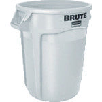Rubbermaid Round Brute Container with Slits, 166.5L, White, 177974001, 1 pc