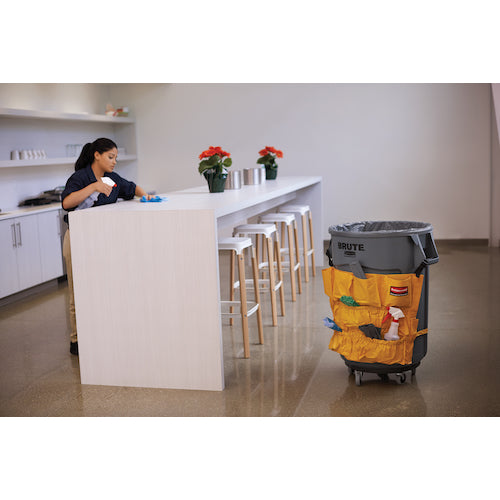 러버 메이드 라운드 브루트 컨테이너 용 캐디 백 옐로우 264204 1 개