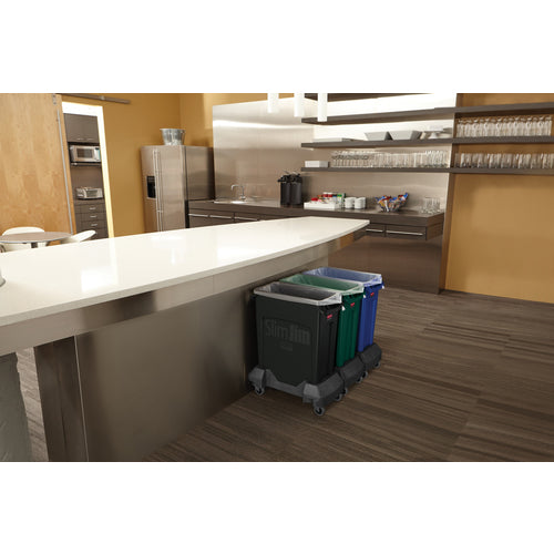 Rubbermaid Slim Jim Container with Vent, 87.1L, Beige, 35406002, 1 pc