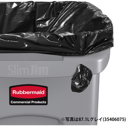 Rubbermaid Slim Jim Container with Vent, 87.1L, Beige, 35406002, 1 pc