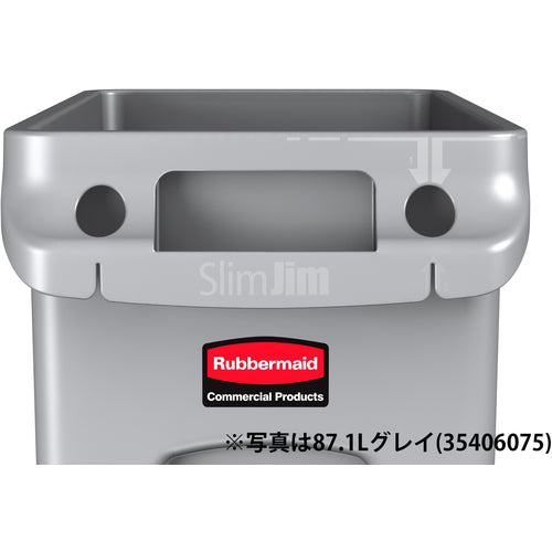 Rubbermaid Slim Jim Container with Vent, 87.1L, Beige, 35406002, 1 pc