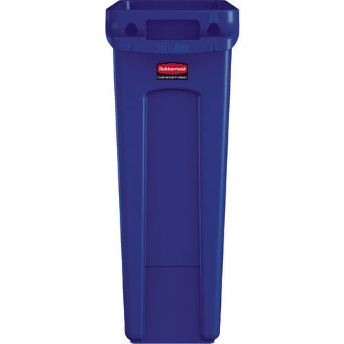 러버 메이드 슬림 짐 컨테이너 환기 구멍, 리사이클 마크 부착 87.1L 블루 354765 1개