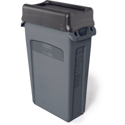 Rubbermaid Slim Jim Container Lid, Double Opening, Gray, 26736075, 1 pc