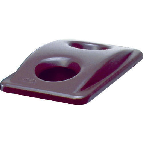 Rubbermaid [Sold out and discontinued] Slim Jim container lid for bottle/can disposal, brown, 26928803, 1 unit