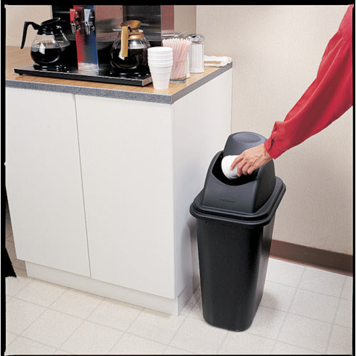 Rubbermaid Soft Waste Basket Untouchable Top 306707 1 pc