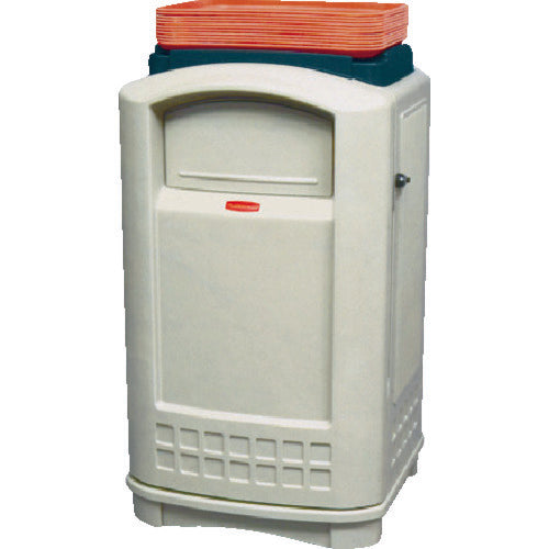 ラバーメイド　プラザコンテナ　トレイトップ付き　ベージュ　396302　1 個