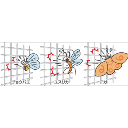 Ｄｉｏ　網戸張替え用防虫網　虫のイヤがる網　２０メッシュ　幅９０ｃｍ×長さ２ｍ　グレー　205092　1 本