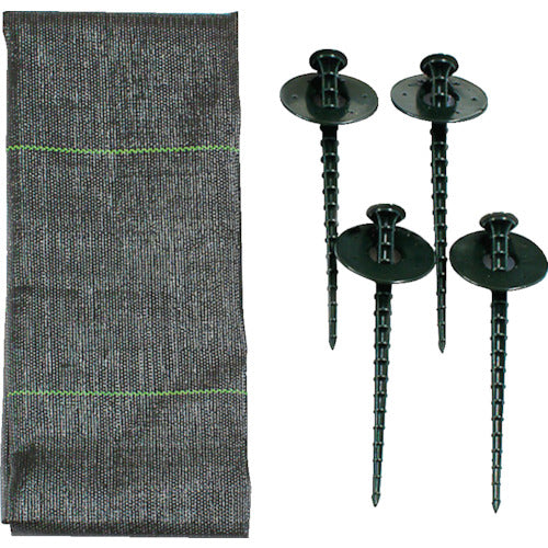 Dio Weed Control Sheet Repair Kit High Density Weed Control Sheet 1m x 1m (Hammer Pin 18cm x 4 pcs) 252348 1 bag