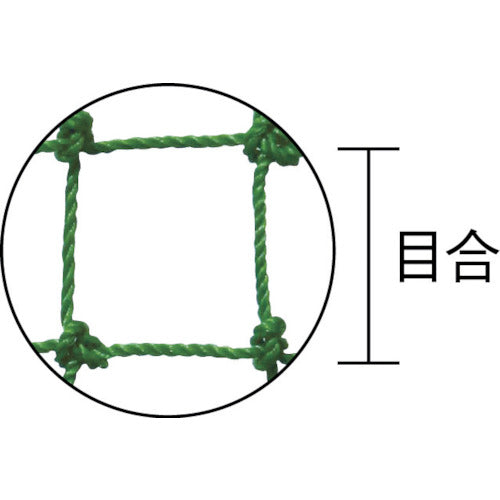 Ｄｉｏ　ポリ有結ゴルフネット　緑　２５ｍｍ角目　１ｍ×３０ｍ　300704　1 枚