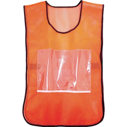 ＴＲＵＳＣＯ　差し込みポケット付き安全ベスト　オレンジ　TSB-OR　1 着