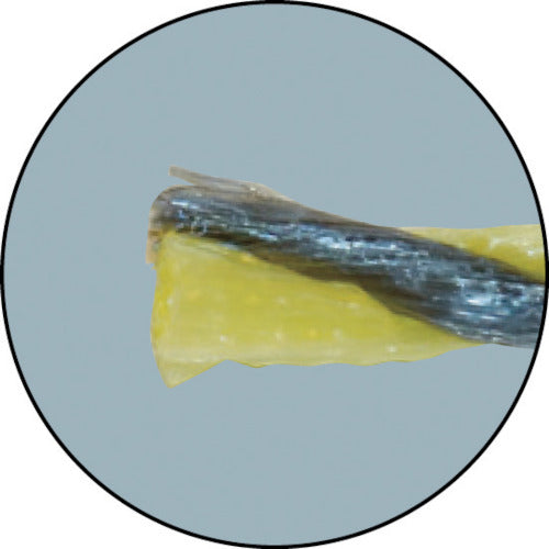 TRUSCO PP rope, width 6mm x length 200m, yellow and black, PP-6200YB, 1 roll