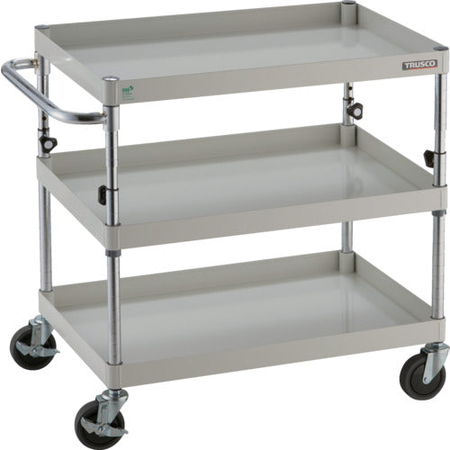 TRUSCO 툴 왜건 피닉스 왜건 소음 750X500XH700~950 3단 화이트 PEW-A773-W 1대