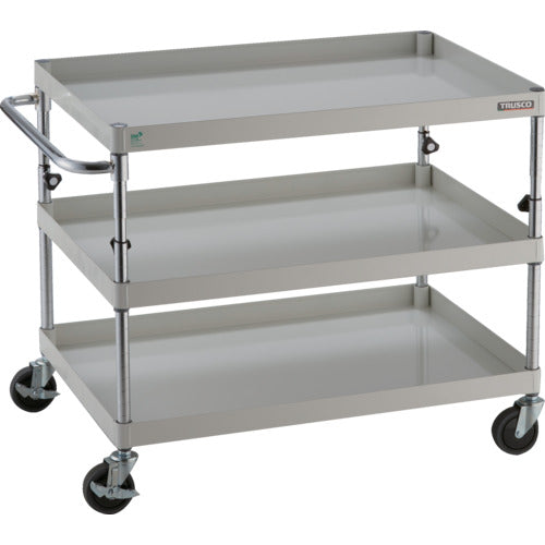 TRUSCO 툴 왜건 피닉스 왜건 소음 900X600XH700~950 3단 화이트 PEW-A793-W 1대