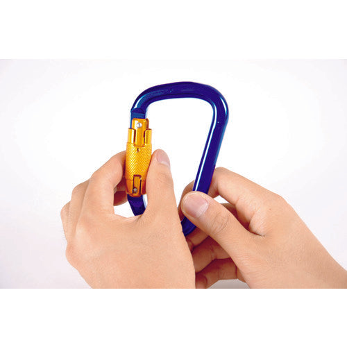 ＴＲＵＳＣＯ　カラビナ　線径５ｍｍＸ５０ｍｍ　Ｄ型　ブラック　TKN550BK　1 個