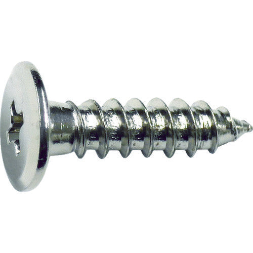 TRUSCO Ultra Low Head Tapping Screw Nickel Plated M3X10 30 Pieces TFTN-0310 1 PK