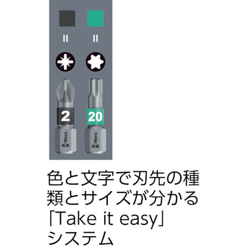 Ｗｅｒａ　インパクターダイヤモンド　ビットチェック　９本　ラピダプター　057417　1 Ｓ