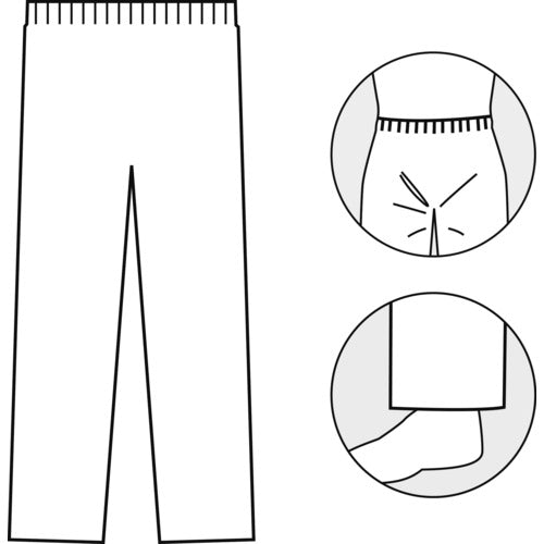 Azeas Tyvek(R) Pants 3480 Medium Size 3480-M 1 Piece