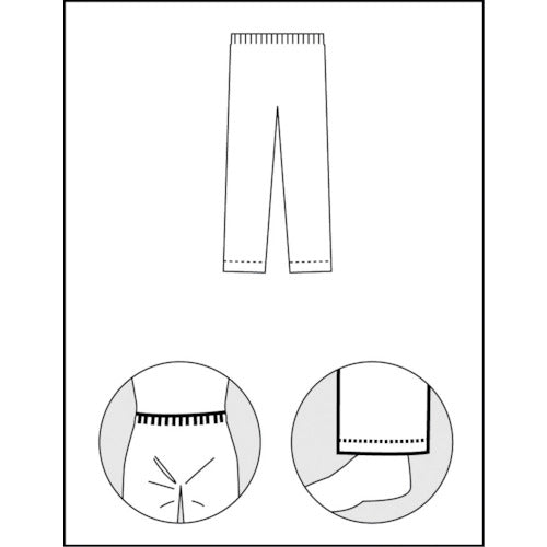 アゼアス　ＳＭＳ製　ズボン　ＡＺ　ＧＵＡＲＤ　Ｌサイズ　AZ GUARD2200-L　1 着