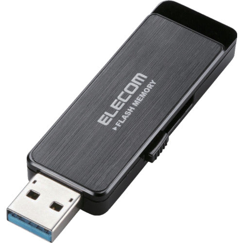 ELECOM USB3.0 플래시 4GB AES 보안 기능 첨부 블랙 MF-ENU3A04GBK 1개