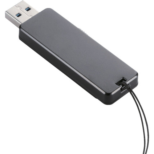 ELECOM USB3.0 플래시 32GB AES 보안 기능 첨부 블랙 MF-ENU3A32GBK 1개